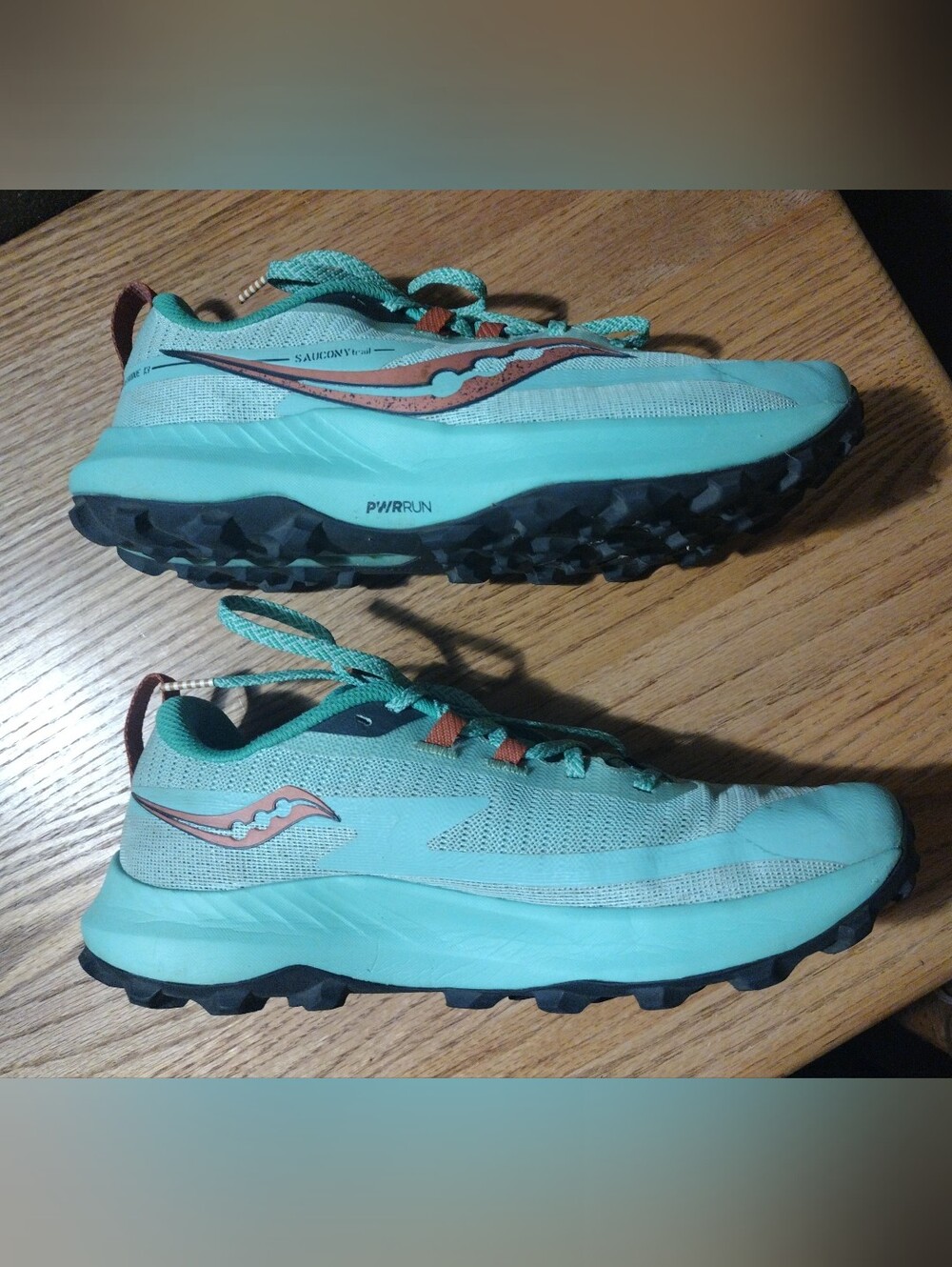 SAUCONY Peregrine 13 Women's Size 9. Sprig/Canopy (Mint Green) Off Road Trail - Picture 15 of 16